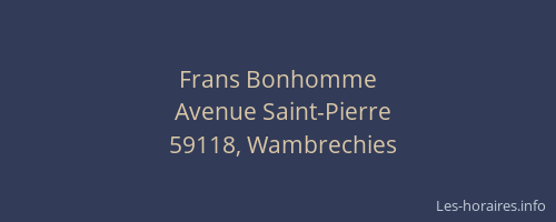 Frans Bonhomme