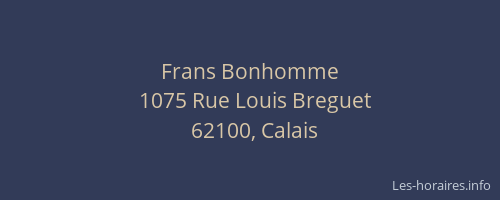 Frans Bonhomme