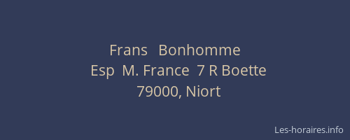Frans   Bonhomme