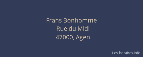 Frans Bonhomme