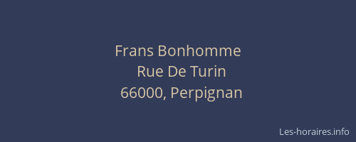Frans Bonhomme