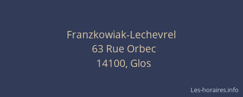 Franzkowiak-Lechevrel