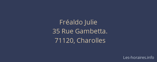 Fr&eacute;aldo Julie