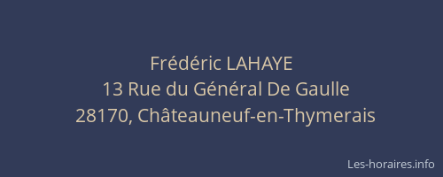 Frédéric LAHAYE
