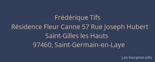 Fr&eacute;d&eacute;rique Tifs