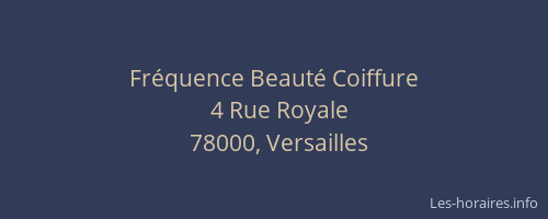 Fréquence Beauté Coiffure