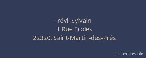 Fr&eacute;vil Sylvain