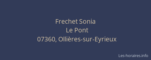 Frechet Sonia