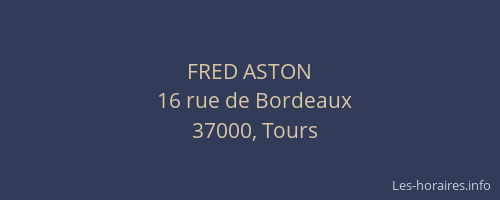 FRED ASTON