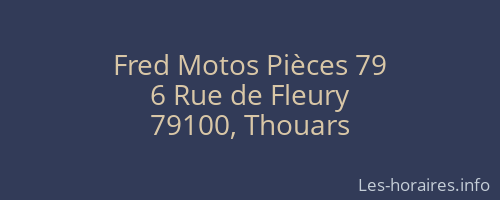 Fred Motos Pièces 79