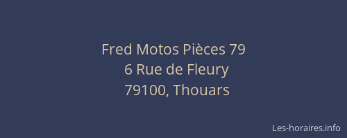 Fred Motos Pi&egrave;ces 79