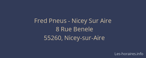 Fred Pneus - Nicey Sur Aire