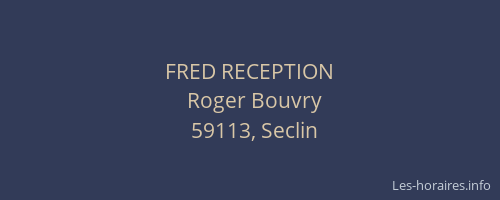 FRED RECEPTION