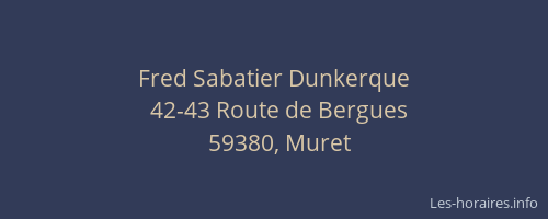 Fred Sabatier Dunkerque