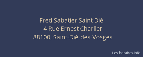 Fred Sabatier Saint Di&eacute;