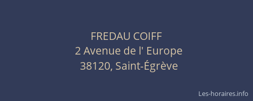 FREDAU COIFF