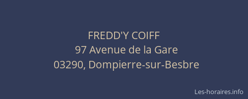 FREDD'Y COIFF