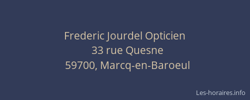 Frederic Jourdel Opticien