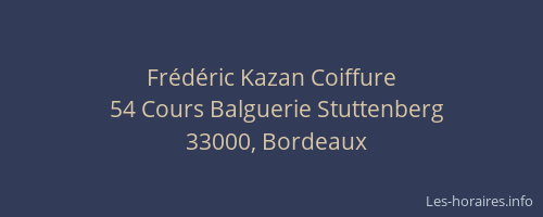 Frédéric Kazan Coiffure