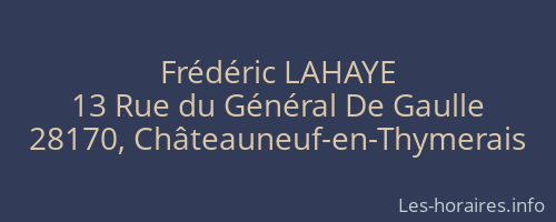 Frédéric LAHAYE