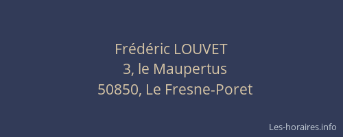 Frédéric LOUVET