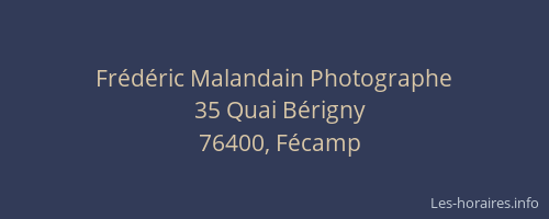 Frédéric Malandain Photographe