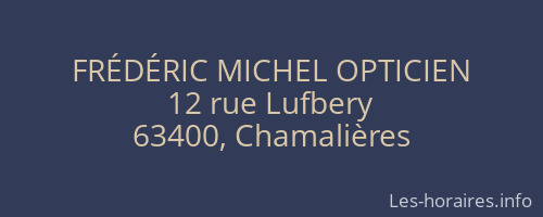 FRÉDÉRIC MICHEL OPTICIEN