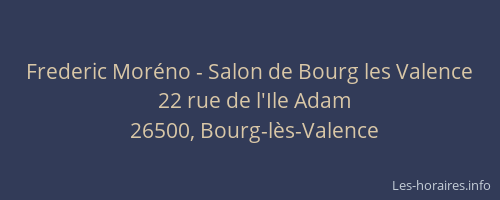 Frederic Mor&eacute;no - Salon de Bourg les Valence