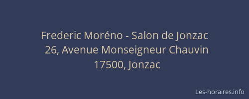 Frederic Moréno - Salon de Jonzac