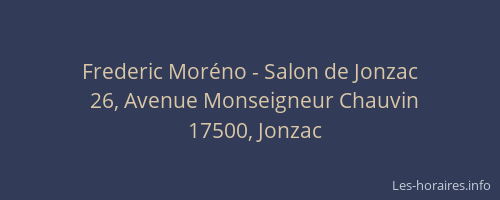 Frederic Mor&eacute;no - Salon de Jonzac