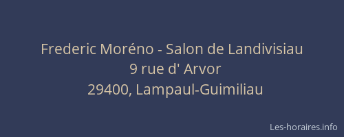 Frederic Mor&eacute;no - Salon de Landivisiau