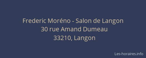 Frederic Moréno - Salon de Langon