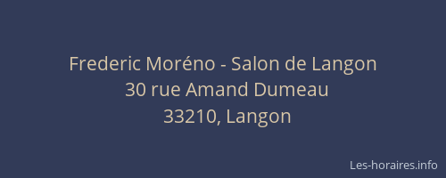 Frederic Mor&eacute;no - Salon de Langon