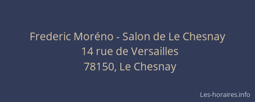Frederic Mor&eacute;no - Salon de Le Chesnay