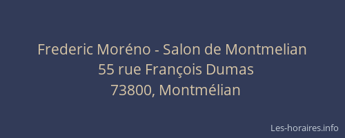 Frederic Mor&eacute;no - Salon de Montmelian