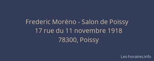 Frederic Moréno - Salon de Poissy