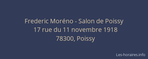 Frederic Mor&eacute;no - Salon de Poissy