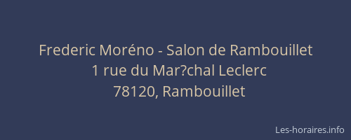Frederic Moréno - Salon de Rambouillet