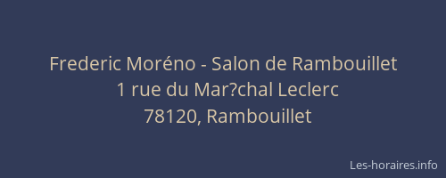 Frederic Mor&eacute;no - Salon de Rambouillet