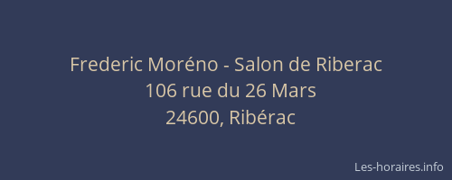 Frederic Moréno - Salon de Riberac