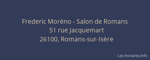 Frederic Moréno - Salon de Romans