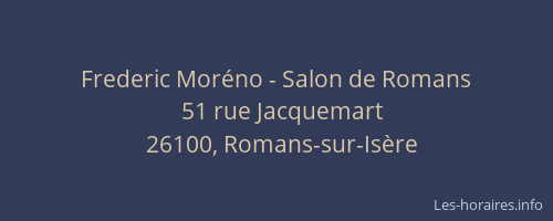 Frederic Mor&eacute;no - Salon de Romans