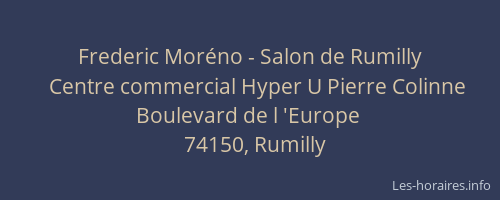 Frederic Mor&eacute;no - Salon de Rumilly