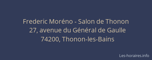 Frederic Mor&eacute;no - Salon de Thonon