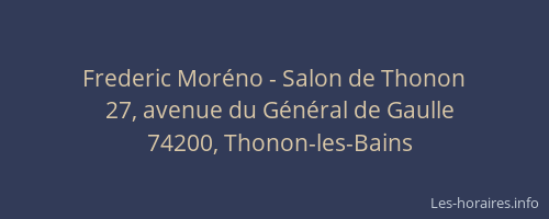 Frederic Moréno - Salon de Thonon