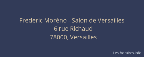 Frederic Moréno - Salon de Versailles