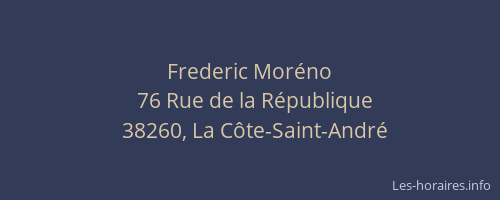 Frederic Mor&eacute;no