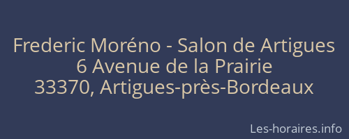 Frederic Moréno - Salon de Artigues