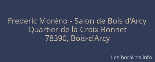 Frederic Moréno - Salon de Bois d'Arcy