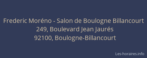 Frederic Moréno - Salon de Boulogne Billancourt